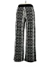 Alfani Print Black Casual Pants Size M - photo 2