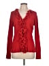Roz & Ali Solid Red Cardigan Size L - photo 1