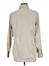 Unbranded Solid Ivory Long Sleeve Button-Down Shirt Size M - photo 2
