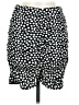 New Look Polka Dots Black Casual Skirt Size 6 - photo 1