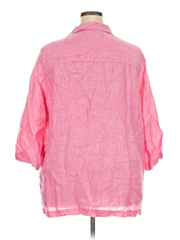 Sigrid Olsen 3/4 Sleeve Button-Down Shirt (view 2)