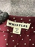 Whistles Polka Dots Burgundy Jumpsuit Size 6 - photo 4
