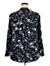 Hilary Radley 100% Polyester Floral Black Long Sleeve Blouse Size XXL - photo 2