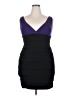 En Focus Studio Color Block Purple Cocktail Dress Size 12 - photo 1