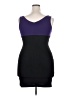 En Focus Studio Color Block Purple Cocktail Dress Size 12 - photo 2
