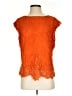 Tiny 100% Polyester Orange Short Sleeve Blouse Size S - photo 1