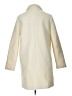 NANETTE Nanette Lepore 100% Polyester Ivory Coat Size L - photo 2