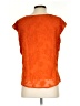 Tiny 100% Polyester Orange Short Sleeve Blouse Size S - photo 2