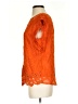 Tiny 100% Polyester Orange Short Sleeve Blouse Size S - photo 5
