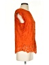 Tiny 100% Polyester Orange Short Sleeve Blouse Size S - photo 4