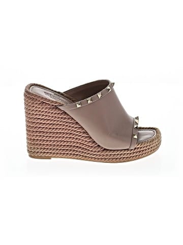 Valentino Garavani Rockstud Torchon Espadrille Wedges (view 1)