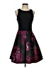 Xscape Graphic Black Cocktail Dress Size 4 - photo 1