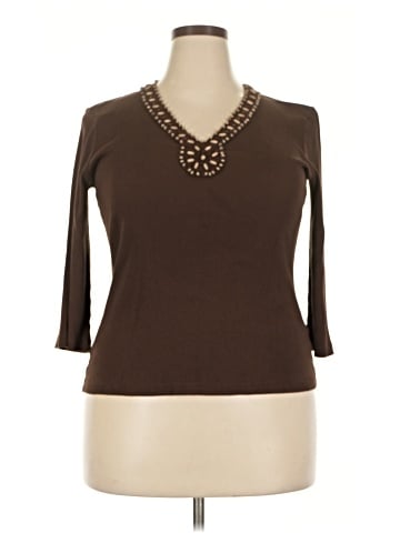 Jones New York Sport 3/4 Sleeve Top (view 1)