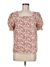 Unbranded 100% Polyester Pink Short Sleeve Blouse Size 6 - photo 1