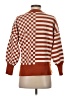 Unbranded Checkered-gingham Orange Pullover Sweater Size S - photo 2