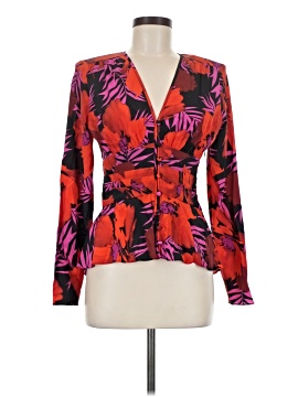 Veronica Beard Long Sleeve Silk Top