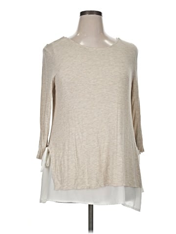 Pebble and Stone 3/4 Sleeve Top (view 1)