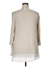 Pebble and Stone 100% Polyester Tan 3/4 Sleeve Top Size XL - photo 2