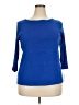 Talbots Blue 3/4 Sleeve T-Shirt Size 2X Petite - photo 1