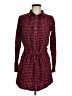 Assorted Brands 100% Cotton Plaid Red Casual Dress Size M - photo 1