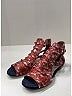Dior Plaid Red Burgundy Sandals Size EU 38 - photo 5