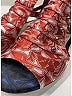Dior Plaid Red Burgundy Sandals Size EU 38 - photo 4