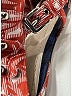 Dior Plaid Red Burgundy Sandals Size EU 38 - photo 8