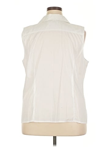 Cj Banks Sleeveless Button-Down Shirt (view 2)