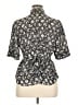 Violet & Claire 100% Polyester Paisley Black Short Sleeve Blouse Size XL - photo 2