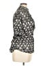 Violet & Claire 100% Polyester Paisley Black Short Sleeve Blouse Size XL - photo 4