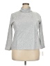 Talbots Silver Long Sleeve Turtleneck Size 2X Petite - photo 1