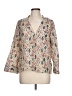 Zara Floral Ivory 3/4 Sleeve Blouse Size L - photo 1