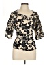West Kei 100% Polyester Black 3/4 Sleeve Blouse Size L - photo 1