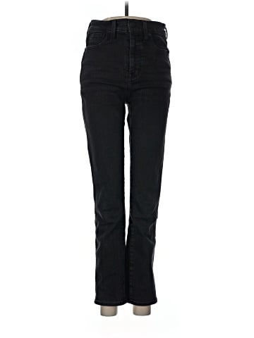 Madewell Stovepipe Jeans in Black Rinse Wash (view 1)