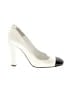 Chanel Color Block Ivory White Heels Size EU 34 1/2 (wide) - photo 1