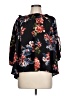 Blushing Heart Black 3/4 Sleeve Blouse Size L - photo 1