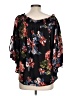 Blushing Heart Black 3/4 Sleeve Blouse Size L - photo 2