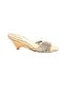 Prada 100% Leather Metallic Gold Sandals Size EU 38 - photo 1