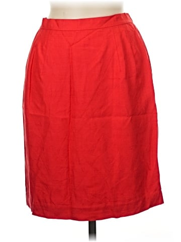 Donna Morgan Silk Skirt (view 1)
