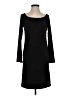 Moda International Solid Black Casual Dress Size S - photo 1