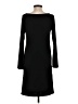 Moda International Solid Black Casual Dress Size S - photo 2