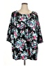 Chelsea Studio Black 3/4 Sleeve Blouse Size 2X - photo 1