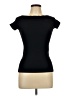 Scala Black Short Sleeve Top Size L - photo 1