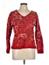 Chico's Red Long Sleeve Blouse Size Lg (2) - photo 1
