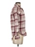 Mudd Plaid Burgundy Long Sleeve Blouse Size S - photo 4