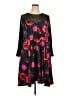 Torrid Print Black Casual Dress Size 4X Plus (4) - photo 1