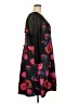 Torrid Print Black Casual Dress Size 4X Plus (4) - photo 4