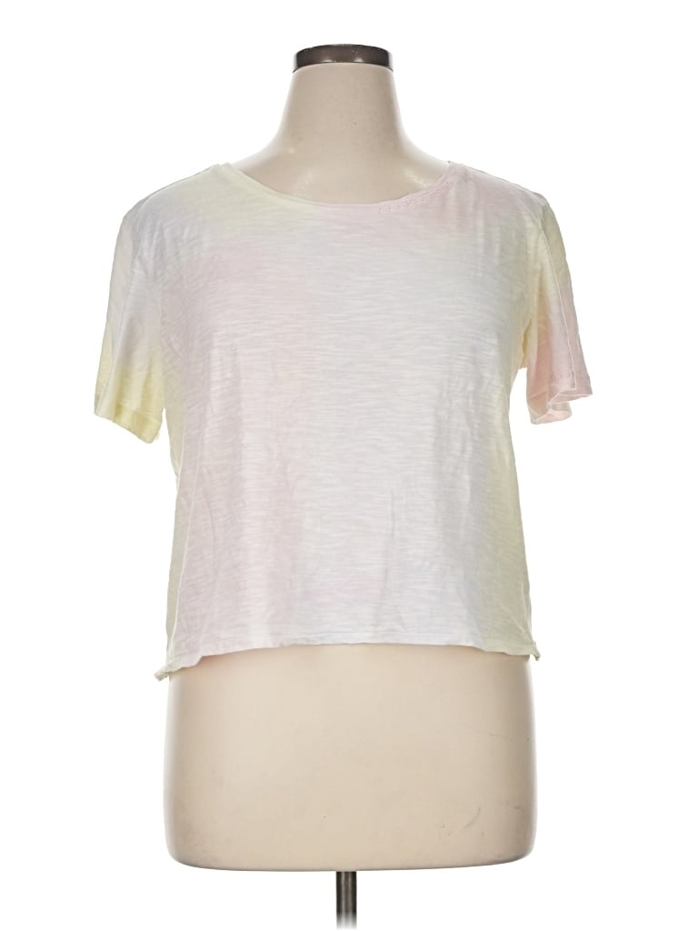 Pre-owned Loveshackfancy Short Sleeve T-shirt In Ivory