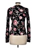 Ann Taylor LOFT 100% Cotton Floral Black Pullover Sweater Size M - photo 2