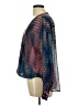 Marciano Blue Purple Long Sleeve Blouse Size L - photo 5
